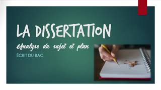 BAC DE FRANÇAIS 🎓  La dissertation 2 analyse et plan [upl. by Leclair]