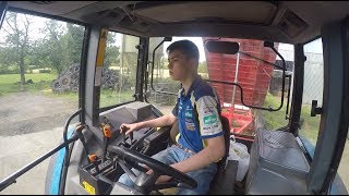 Drawing Grass  Silage 2018  New Holland 7840  GoPro HD [upl. by Llenrep871]