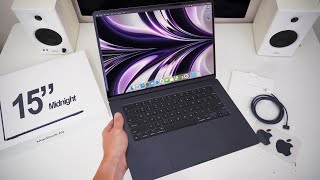 15inch MacBook Air M2 Unboxing amp Review Midnight [upl. by Tterag]