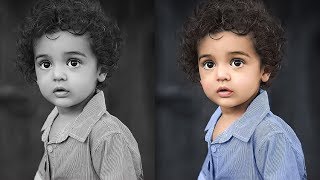 How to Colorize Black and White Images in Photoshop [upl. by Joses]