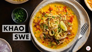 Khao Swe Recipe  Veg Burmese Khow Suey  How to make Coconut Milk  Chef Sanjyot Keer [upl. by Olivie]