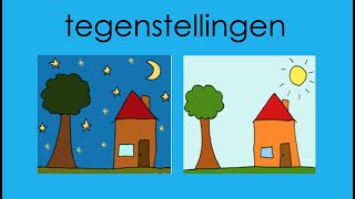 Taal voor kleuters Tegenstellingen deel 1 [upl. by Nnaassilem]