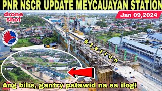 Ang bilis gantry patawid naPNR NSCR UPDATE MEYCAUAYAN STATIONBULACANJan 09 build better more [upl. by Asi]