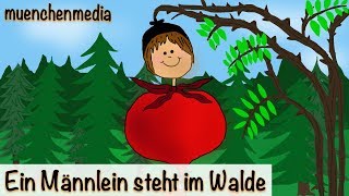 🎵 Ein Männlein steht im Walde  Kinderlieder deutsch  Kinderlieder zum Mitsingen  muenchenmedia [upl. by Rooney]