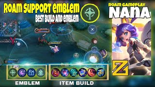 Nana Best Build and Emblem 2024  Roam Support Emblem Nana  MLBB Roam Gameplay  MLBB [upl. by Ignazio]