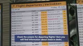 Directions for departure from Amsterdam Airport Schiphol nontransfer [upl. by Gerk]