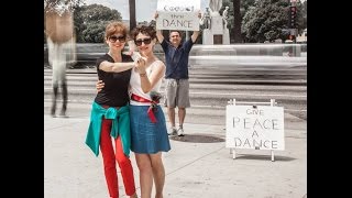 Tango for Peace  Dancing Argentine Tango at the Federal Building Los Angeles 2014 [upl. by Schmitz103]