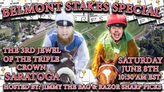 Belmont Live Bet Stream  Saratoga  Churchill  Gulfstream  Woodbine  Santa Anita  Sat June 8th [upl. by Laehplar254]