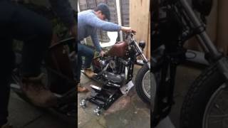 Harley Ironhead Bobber Kickstart [upl. by Ahswat]