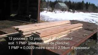 Sciage des planches de chênempg [upl. by Vanna]