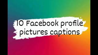 caption for profile 💯 Facebook profile picture captions Profile Captions  Ep1 [upl. by Adirem]