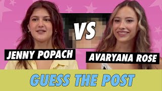 Jenny Popach vs Avaryana Rose  Guess The Post [upl. by Romona]