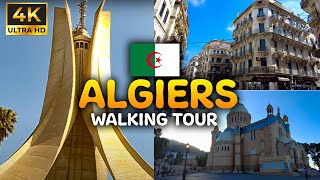 Algeria Will Shock you  ☪️ Algiers Walking tour ☪️  Real Ambient Sound 4K جولة في شوارع الجزائر [upl. by Hsetih]