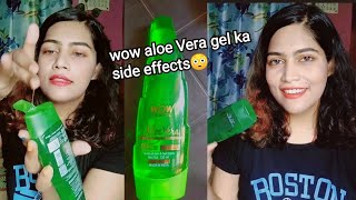 Wow Aloe Vera gel review  wow skin science aloe Vera gel side effects [upl. by Eatnahc90]