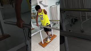 Transfemoral amputee rehab prosthesis artificiallimb prostheticlimb rehab [upl. by Esyla802]