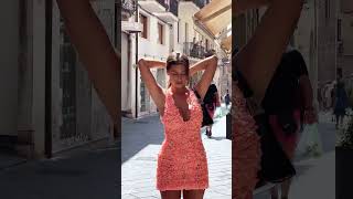 Stunning tight bodycon minidress Summer outfit idea fashion style outfit shorts [upl. by Anelav]