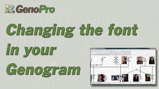 Changing the Font in GenoPro [upl. by Aidua]