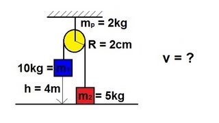 Physics 13 Moment of Inertia and Rotational Kenetic Energy 2 of 5 Pulley System [upl. by Araht]