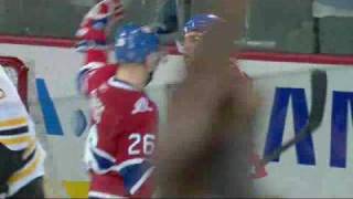 Mike Cammalleri Hat Trick vs Bruins 1242009 [upl. by Sanbo777]