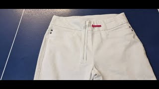 How to put a zipper into no zip pants to get more room to open waistband [upl. by Weinberg]