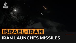 Iran launches missiles at Israel  Al Jazeera Newsfeed [upl. by Annoyi]