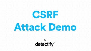 What is a CSRF  OWASP Top 10 2013  Video by Detectify [upl. by Anival]