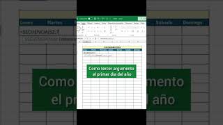 Crear calendario 📆 en Excel excel trucos consejos tips calendar exceltips exceltutorial [upl. by Derina]