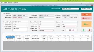 VBNet Inventory Management System  Adding Products to Inventory demo by iBasskung [upl. by Darwin]