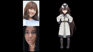 Anime Voice ComparisonFrederica Rosenfort 86 Eighty Six [upl. by Anirahc]