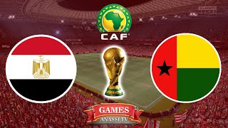 Egypt vs Guinea Bissau  World Cup 2026 African Qualifiers  eFootball PES Gameplay PC HD [upl. by Ahsenahs31]