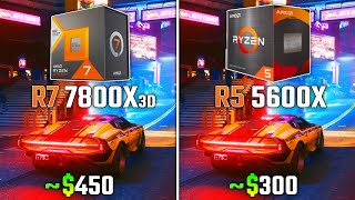 RYZEN 7 7800X3D vs RYZEN 5 5600X  Test in 6 Games [upl. by Fulmis]