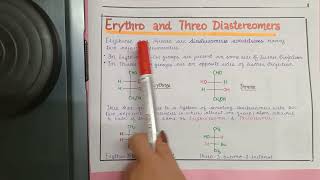Erythro and Threo Diastereomers [upl. by Richards637]
