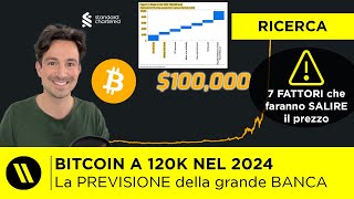 BITCOIN a 50000 ENTRO FINE ANNO e 120000 NEL 2024 L’ULTIMA PREVISIONE DELLA GRANDE BANCA [upl. by Kristie]