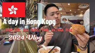 🇭🇰 2024 Vlog  Hong Kong  Egg Tarts Victoria Peak Team Lab  Continuous EATS [upl. by Laetitia608]