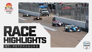 Race Highlights  2024 Firestone Grand Prix of St Petersburg  INDYCAR SERIES [upl. by Phylis]