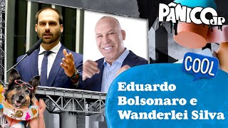 EDUARDO BOLSONARO E WANDERLEI SILVA  PÂNICO  170323 [upl. by Yelbmik]