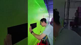 He is trying a new installation method ledvideowall leddisplay ledscreendisplay ledscreens [upl. by Lateh]