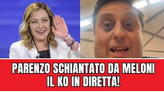 Parenzo Schiantato da Meloni Guarda il Video del KO in Diretta TV [upl. by Kennan]