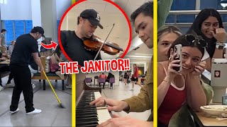 Cafeteria Worker STUNS Everyone When He Plays Violin [upl. by Anyaj420]