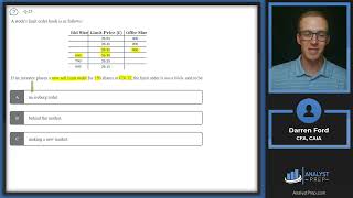 Mock Exam 1B – Question 21  30  CFA® Level I Exam Preparation  AnalystPrep [upl. by Gunar208]