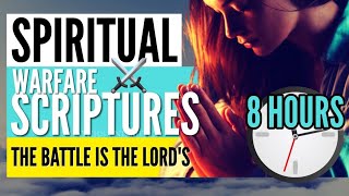 SPIRITUAL WARFARE SCRIPTURES FOR SLEEP 8 HOURS  Encouraging Bible Verses For Sleep amp Inspiration [upl. by Hsirehc]