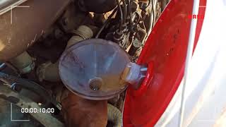 Massey Ferguson 1035 Engine Oil Change [upl. by Tnias]