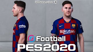 PES 2020 Faces Lionel 🐐 Messi by SR [upl. by Anidene829]