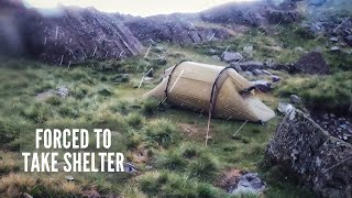 Solo Camping in the Mountains with Unexpected Hail Rain and Thunder Storms  Hilleberg Nammatj 2 [upl. by Fellner]