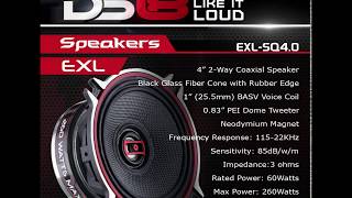 DS18 EXL SQ 40 2 WAY SPEAKER [upl. by Farhsa]