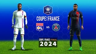 FC 24  LYON VS PSG  COUPE DE FRANCE FINAL 2324 4K60 [upl. by Ahsieyk]