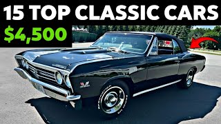 The Most Special Drivers 15 Classic Cars For Sale Under 10000 [upl. by Marcelline]