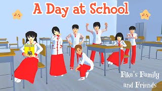 Fikas Family and Friends  A Day at School  Sakura School Simulator [upl. by Ettenrahc]