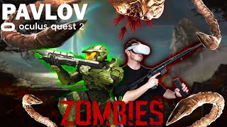 Pavlov VR HALO ZOMBIES Oculus Quest 2 [upl. by Niroc]