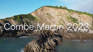 Combe Martin 2023 by drone 4k [upl. by Dodi]